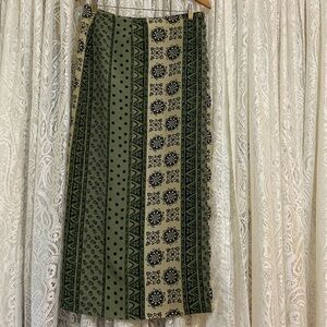 Vintage maxi wrap skirt.